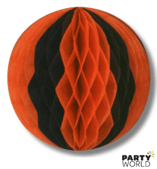 orange black honeycomb ball