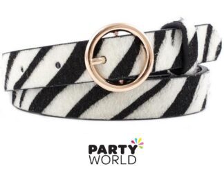 zebra belt jungle accessory