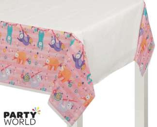 SLOTH PARTY TABLECOVER JUNGLE