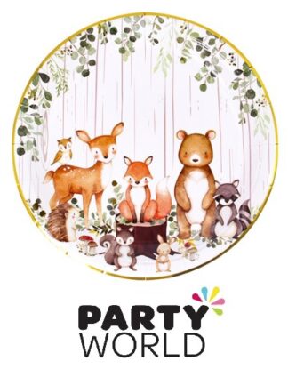 Woodland Animals Party Paper Plates 7inch (10pk)