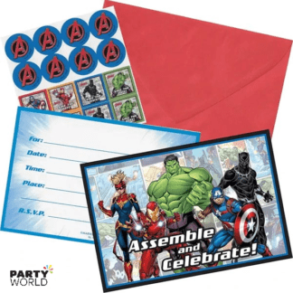 avengers party invitations party supplies nz
