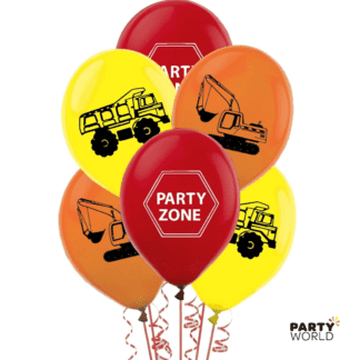 construction party balloons