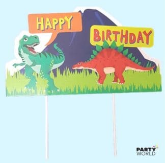 dinosaur party cake topper