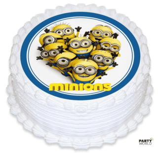 minions edible image cake topper