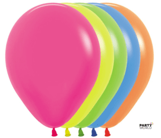 neon latex balloons