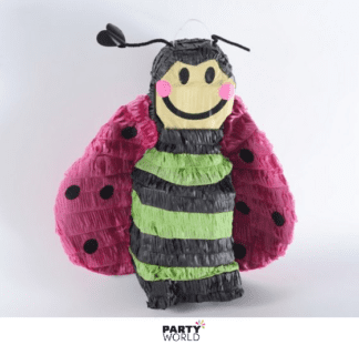 pink bee shaped pinata
