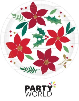 Christmas Wishes Round Paper Plates 7inch (8pk)