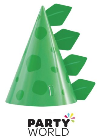 Dino Party Paper Cone Hats (8)