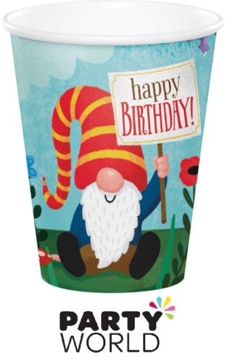 Fairy Party Gnomes 9oz Paper Cups (8)