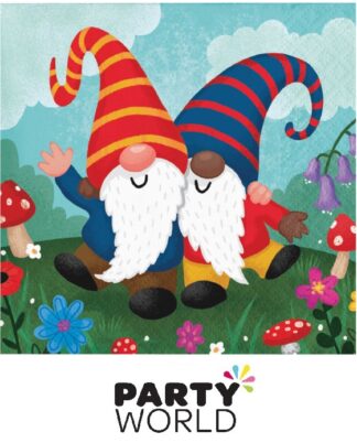 Fairy Party Gnomes Paper Beverage Napkins (16)