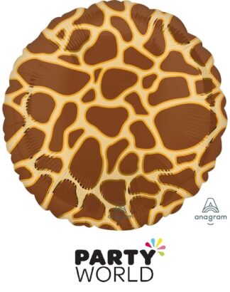 Giraffe Print Party Foil Balloon