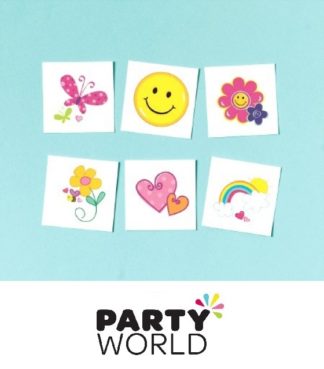 Girls Party Fashion Temporary Tattoos - Value Pack (36)