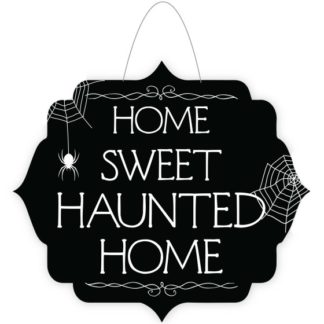 Halloween Home Sweet Haunted Home Hanging Sign