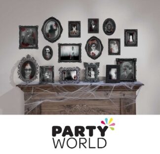 Halloween Party Dark Manor Framed Pictures Cutouts