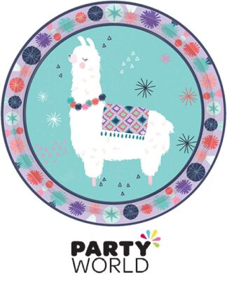 Llama Fun Party 7inch Paper Plates (8)