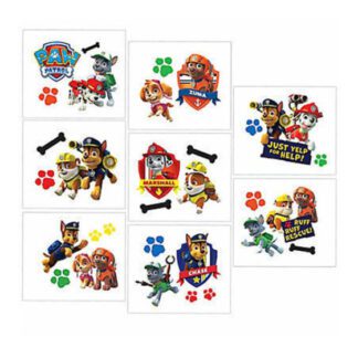Paw Patrol Party Tattoo Favors (8)