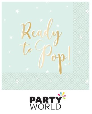 Ready To Pop Baby Shower Luncheon Napkins (16pk)
