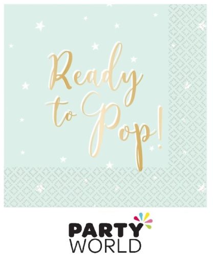 Ready To Pop Baby Shower Luncheon Napkins (16pk)