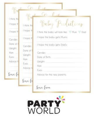 Ready to Pop Baby Shower Predictions Party Game