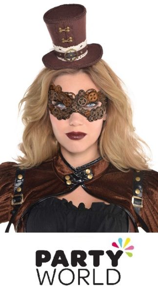 Steampunk Party Gears Costume Mask