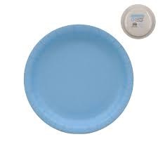 sky blue plates