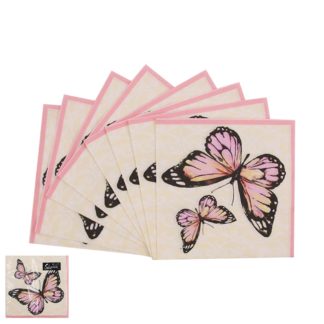 Butterfly Luncheon Papillon Paper Napkins (20pk)