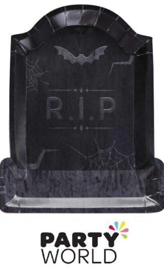 Halloween Pick Your Poison Tombstone Paper Plates (8)