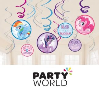 My Little Pony Hanging Swirl Decorations (12pcs)