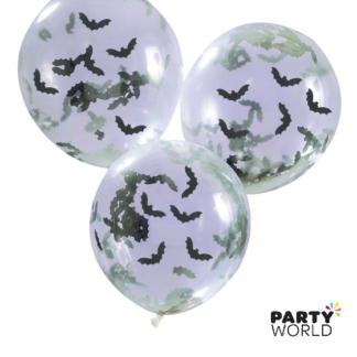 bat confetti latex balloon halloween balloons