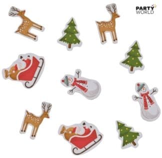 christmas party confetti scatters