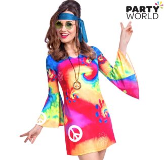 hippie dress 60's style womens costume