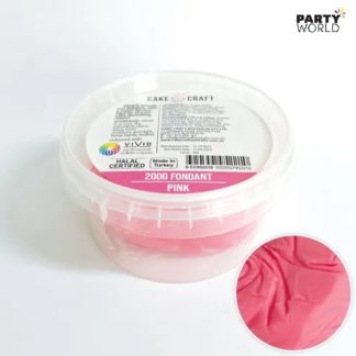 pink fondant icing