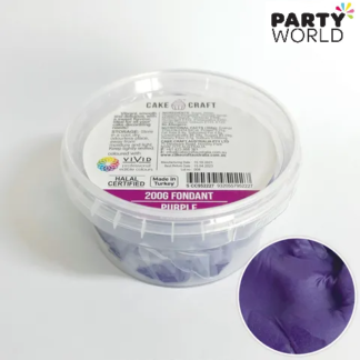 purple fondant icing