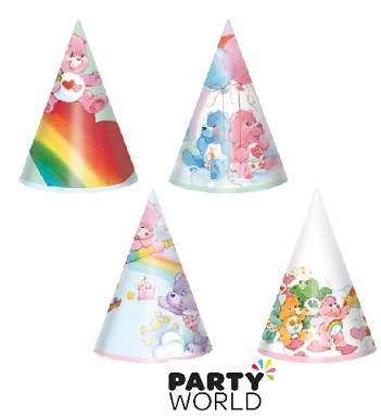 Care Bears Mini Party Hats (8pcs)