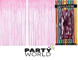 Light Pink Tinsel Curtain Backdrop 2m x 1.8m