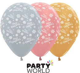 Merry Christmas Assorted Latex Balloons (25)