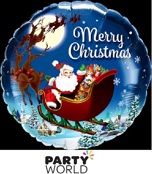 Merry Christmas Foil Balloon 18in