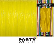 Yellow Tinsel Curtain Backdrop 2m x 1.8m