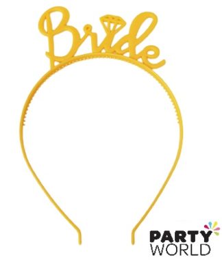 bride yellow headband