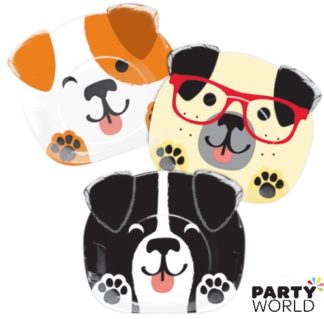 dog party paper plates