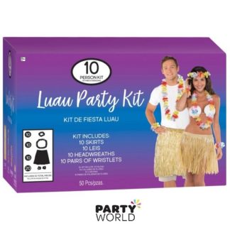 luau party kit leis and skirts