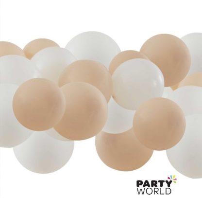 nude white mini balloons ginger ray