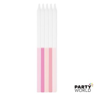 pink ombre candles