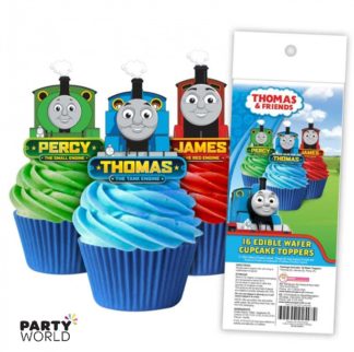 thomas the tank engine edible wafer cupcake toppers