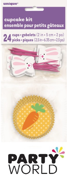 Bunny And Carrot Cupcake Kit (24)