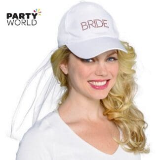 bride cap with veil