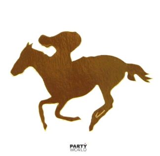 gold rider cutouts horse party