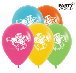 horse racing latex balloons