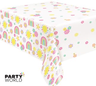 rainbow party tablecover