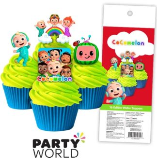Cocomelon Party Wafer Cake Toppers (16pcs)